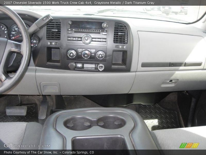 Graystone Metallic / Dark Titanium Gray 2007 Chevrolet Silverado 1500 Work Truck Crew Cab 4x4