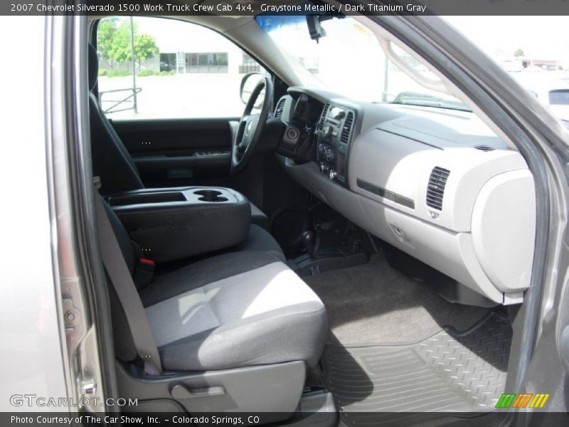 Graystone Metallic / Dark Titanium Gray 2007 Chevrolet Silverado 1500 Work Truck Crew Cab 4x4