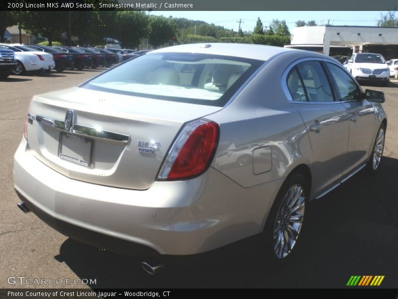 Smokestone Metallic / Cashmere 2009 Lincoln MKS AWD Sedan