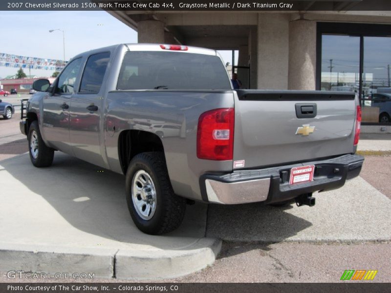 Graystone Metallic / Dark Titanium Gray 2007 Chevrolet Silverado 1500 Work Truck Crew Cab 4x4