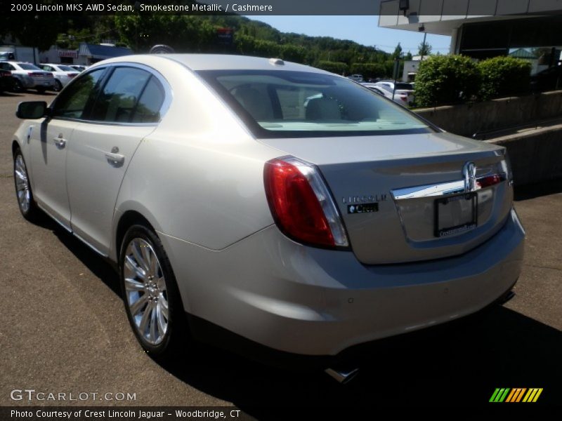 Smokestone Metallic / Cashmere 2009 Lincoln MKS AWD Sedan