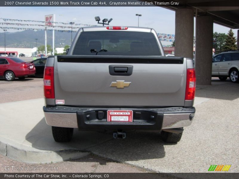 Graystone Metallic / Dark Titanium Gray 2007 Chevrolet Silverado 1500 Work Truck Crew Cab 4x4