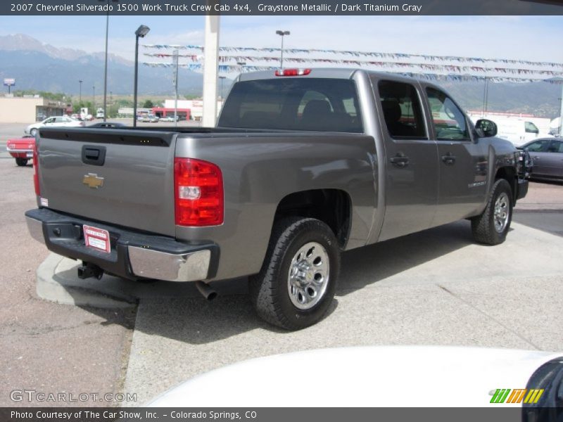 Graystone Metallic / Dark Titanium Gray 2007 Chevrolet Silverado 1500 Work Truck Crew Cab 4x4