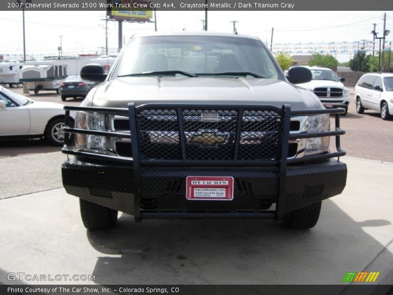Graystone Metallic / Dark Titanium Gray 2007 Chevrolet Silverado 1500 Work Truck Crew Cab 4x4