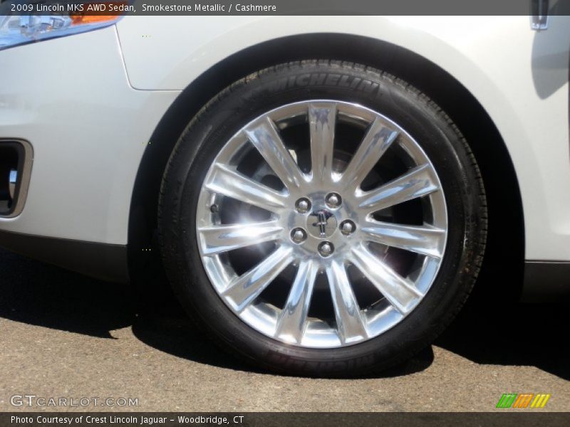 Smokestone Metallic / Cashmere 2009 Lincoln MKS AWD Sedan