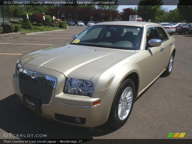 White Gold Pearlcoat / Dark Khaki/Light Graystone 2010 Chrysler 300 Touring