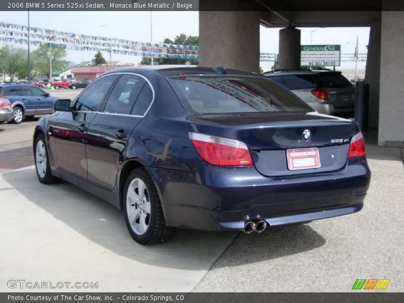 Monaco Blue Metallic / Beige 2006 BMW 5 Series 525xi Sedan