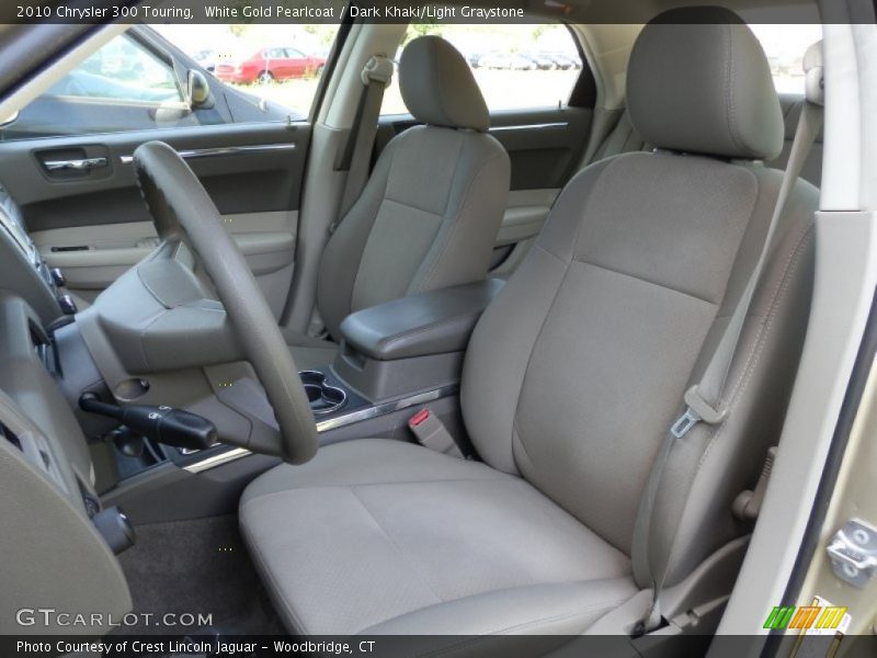 White Gold Pearlcoat / Dark Khaki/Light Graystone 2010 Chrysler 300 Touring