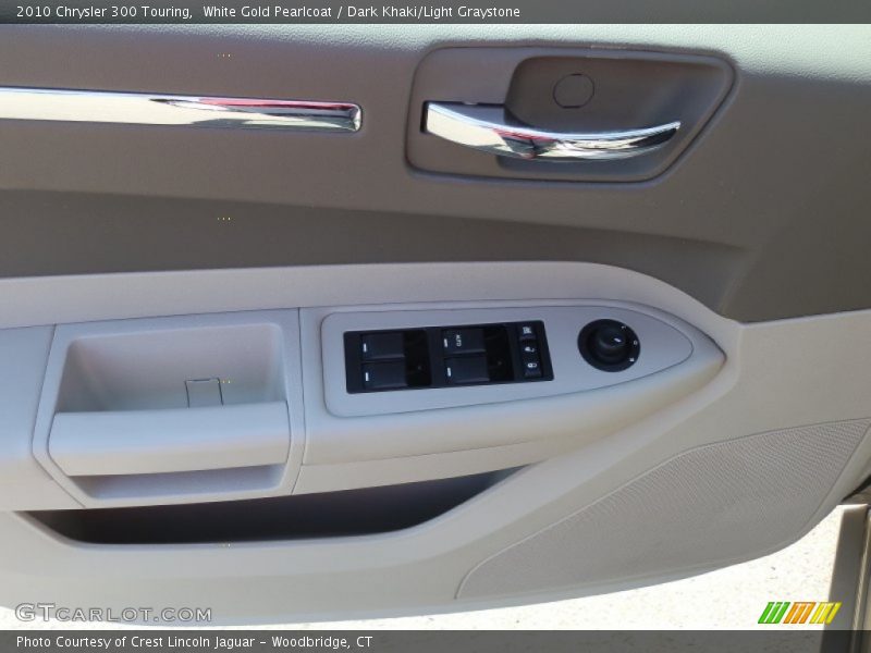 White Gold Pearlcoat / Dark Khaki/Light Graystone 2010 Chrysler 300 Touring