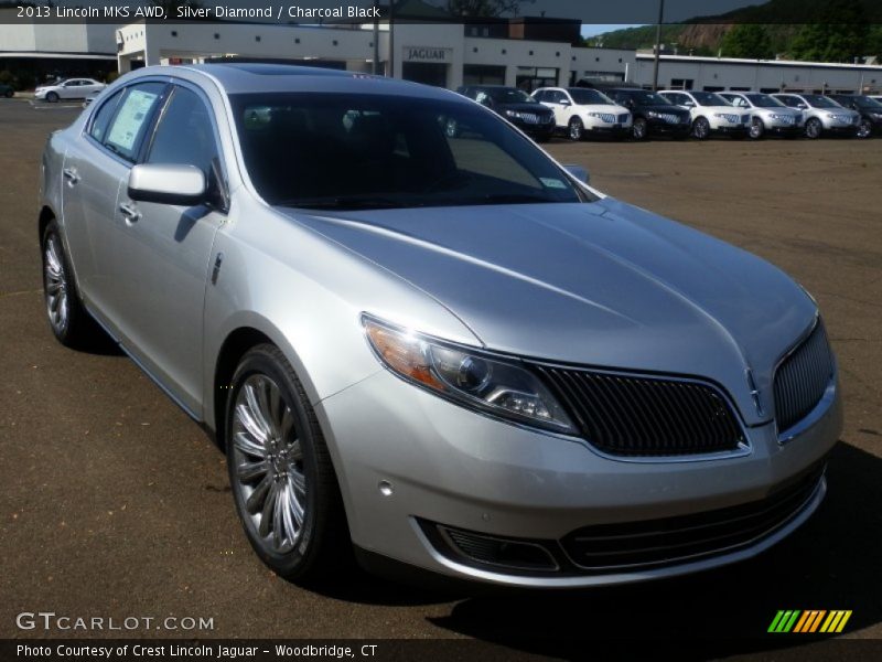 Silver Diamond / Charcoal Black 2013 Lincoln MKS AWD