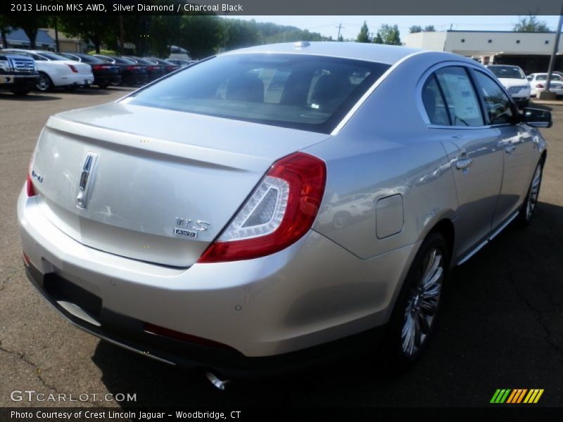 Silver Diamond / Charcoal Black 2013 Lincoln MKS AWD