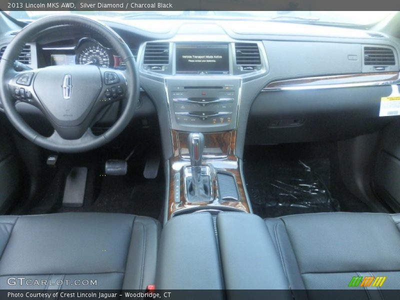 Silver Diamond / Charcoal Black 2013 Lincoln MKS AWD
