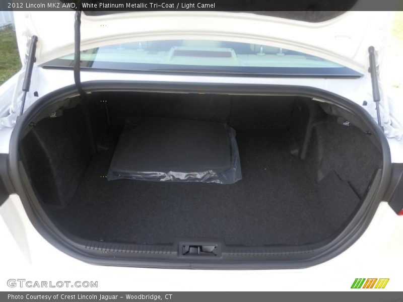 White Platinum Metallic Tri-Coat / Light Camel 2012 Lincoln MKZ AWD