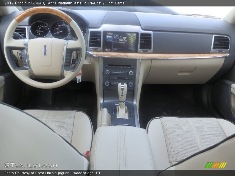 White Platinum Metallic Tri-Coat / Light Camel 2012 Lincoln MKZ AWD