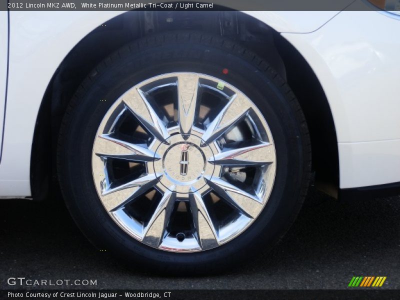 White Platinum Metallic Tri-Coat / Light Camel 2012 Lincoln MKZ AWD