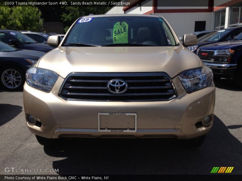 Sandy Beach Metallic / Sand Beige 2009 Toyota Highlander Sport 4WD