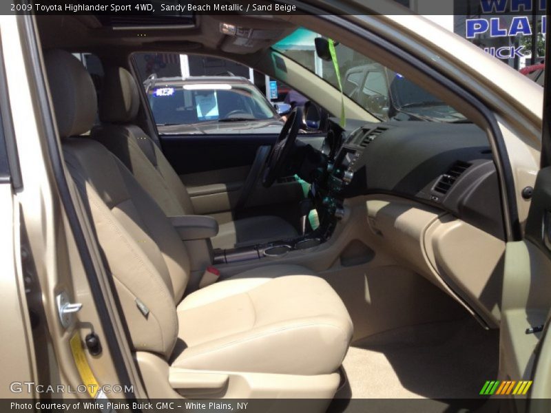 Sandy Beach Metallic / Sand Beige 2009 Toyota Highlander Sport 4WD