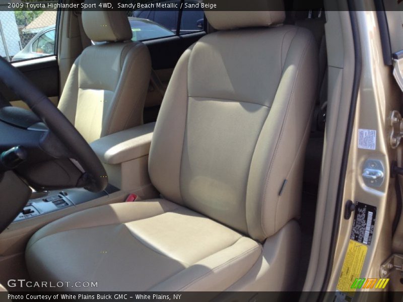 Sandy Beach Metallic / Sand Beige 2009 Toyota Highlander Sport 4WD