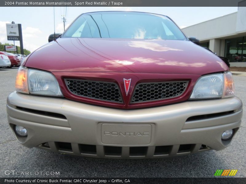 Sport Red Metallic / Taupe 2004 Pontiac Montana MontanaVision
