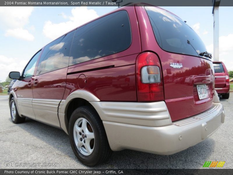 Sport Red Metallic / Taupe 2004 Pontiac Montana MontanaVision