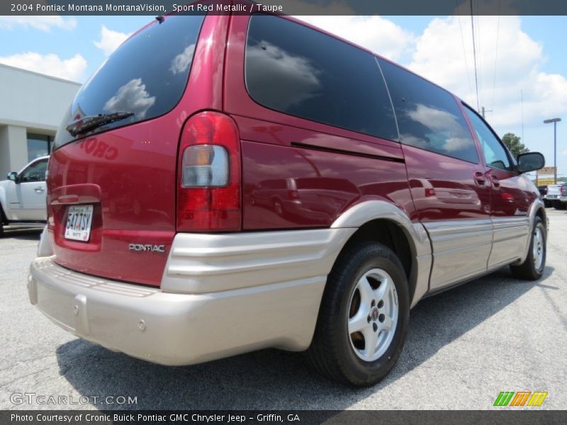Sport Red Metallic / Taupe 2004 Pontiac Montana MontanaVision