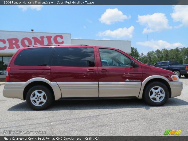 Sport Red Metallic / Taupe 2004 Pontiac Montana MontanaVision