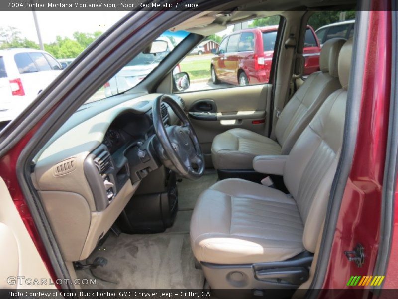 Sport Red Metallic / Taupe 2004 Pontiac Montana MontanaVision