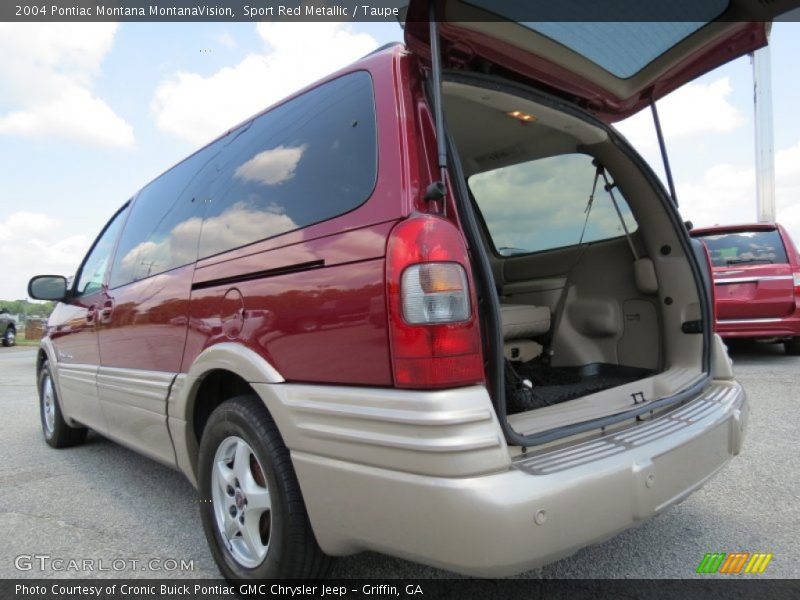 Sport Red Metallic / Taupe 2004 Pontiac Montana MontanaVision