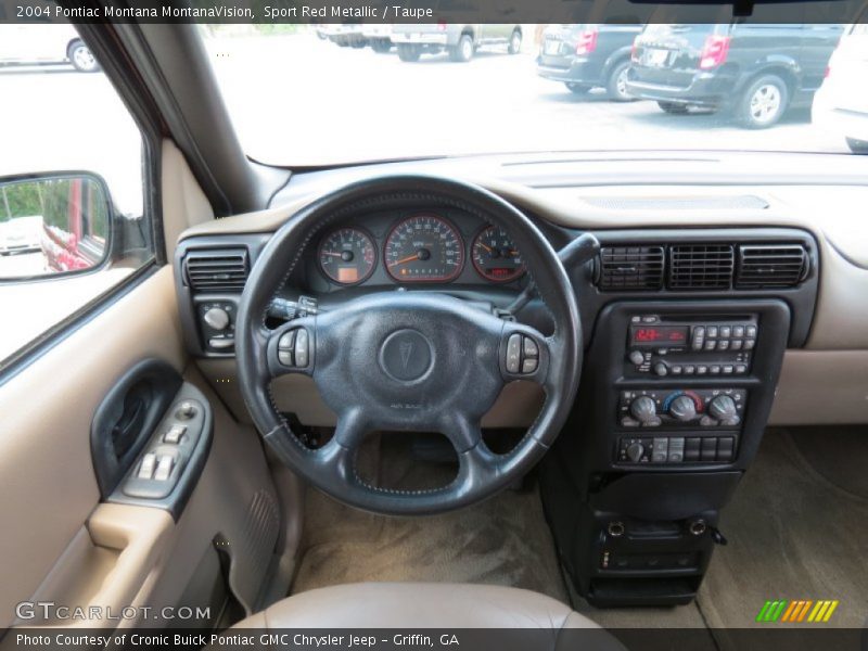 Sport Red Metallic / Taupe 2004 Pontiac Montana MontanaVision