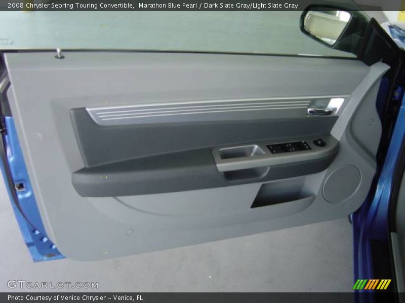 Marathon Blue Pearl / Dark Slate Gray/Light Slate Gray 2008 Chrysler Sebring Touring Convertible
