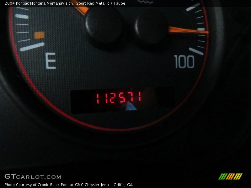 Sport Red Metallic / Taupe 2004 Pontiac Montana MontanaVision