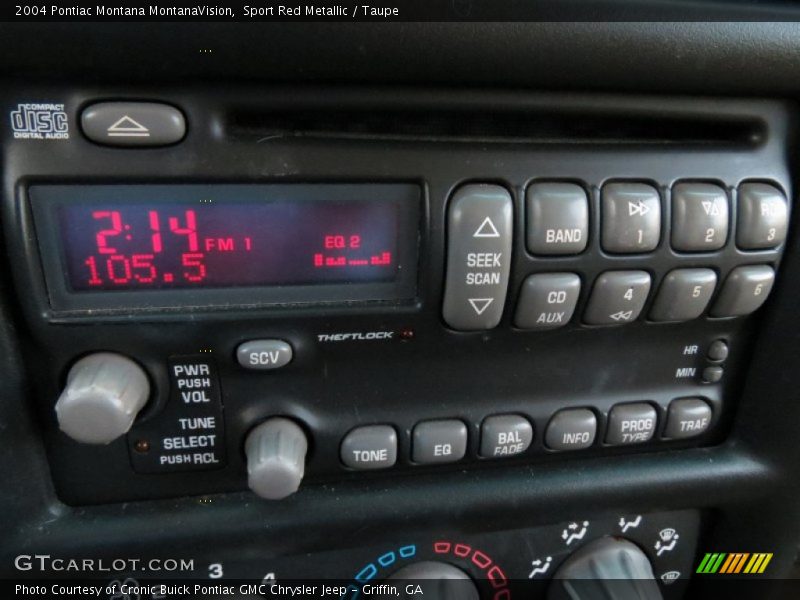 Sport Red Metallic / Taupe 2004 Pontiac Montana MontanaVision