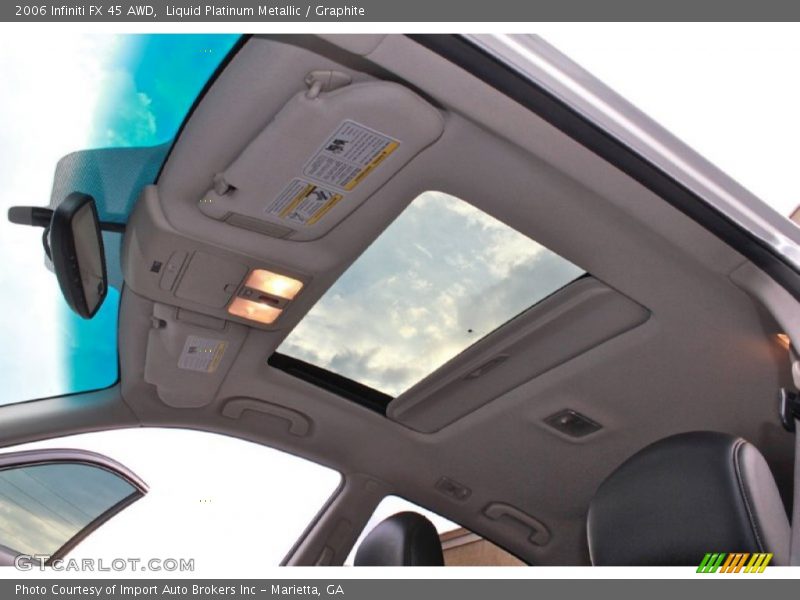 Liquid Platinum Metallic / Graphite 2006 Infiniti FX 45 AWD