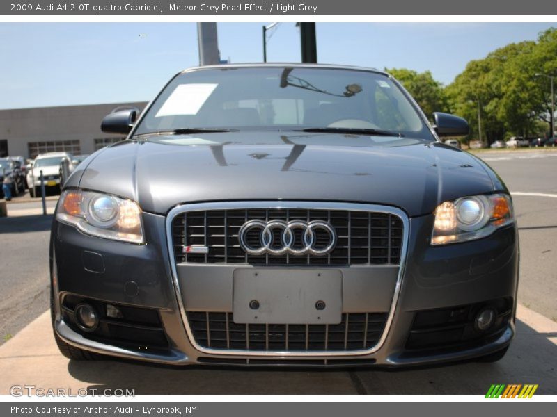 Meteor Grey Pearl Effect / Light Grey 2009 Audi A4 2.0T quattro Cabriolet