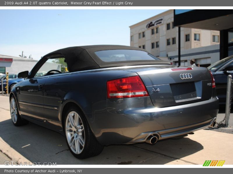 Meteor Grey Pearl Effect / Light Grey 2009 Audi A4 2.0T quattro Cabriolet