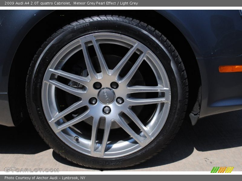 Meteor Grey Pearl Effect / Light Grey 2009 Audi A4 2.0T quattro Cabriolet