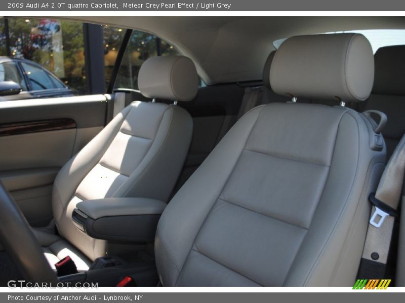 Meteor Grey Pearl Effect / Light Grey 2009 Audi A4 2.0T quattro Cabriolet