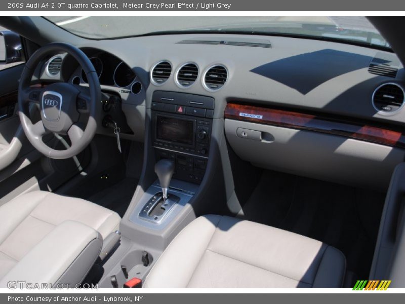 Meteor Grey Pearl Effect / Light Grey 2009 Audi A4 2.0T quattro Cabriolet
