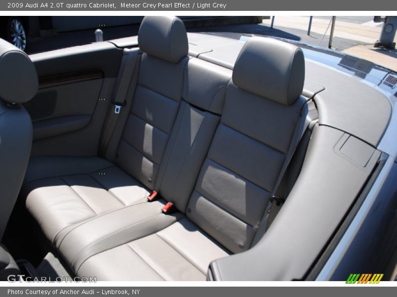 Meteor Grey Pearl Effect / Light Grey 2009 Audi A4 2.0T quattro Cabriolet
