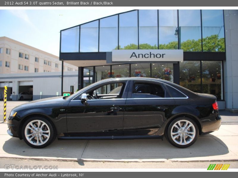 Brilliant Black / Black/Black 2012 Audi S4 3.0T quattro Sedan