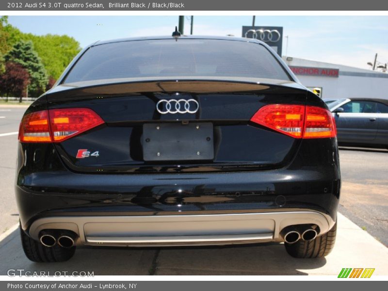 Brilliant Black / Black/Black 2012 Audi S4 3.0T quattro Sedan