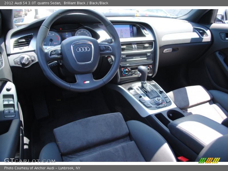 Brilliant Black / Black/Black 2012 Audi S4 3.0T quattro Sedan