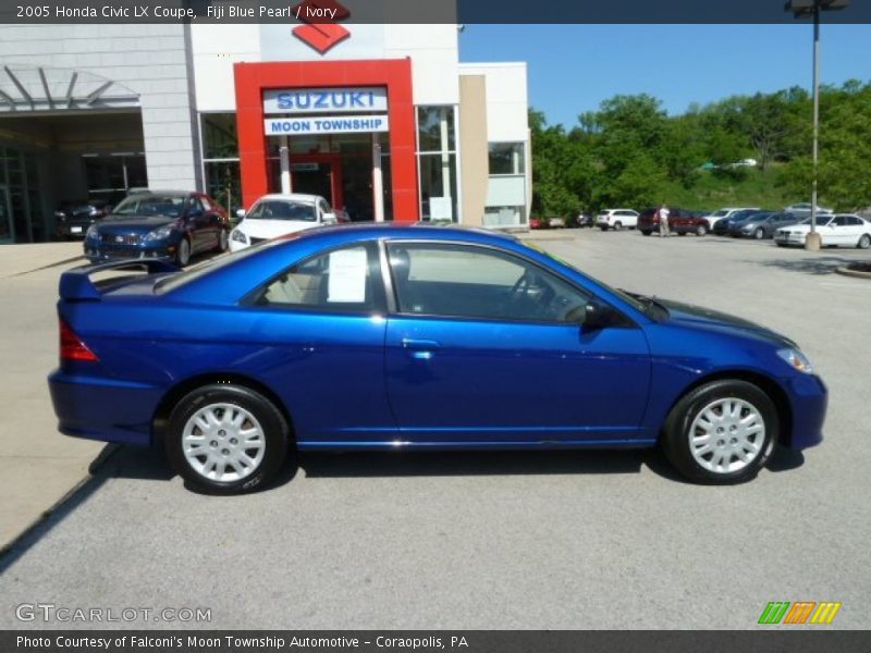 Fiji Blue Pearl / Ivory 2005 Honda Civic LX Coupe