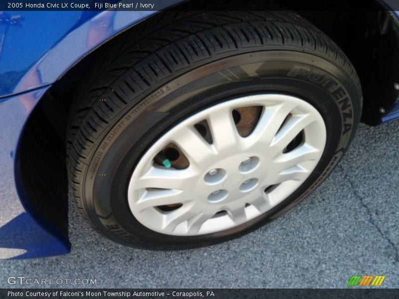 Fiji Blue Pearl / Ivory 2005 Honda Civic LX Coupe