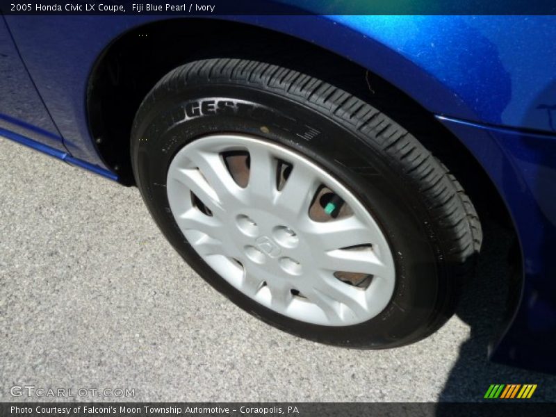 Fiji Blue Pearl / Ivory 2005 Honda Civic LX Coupe