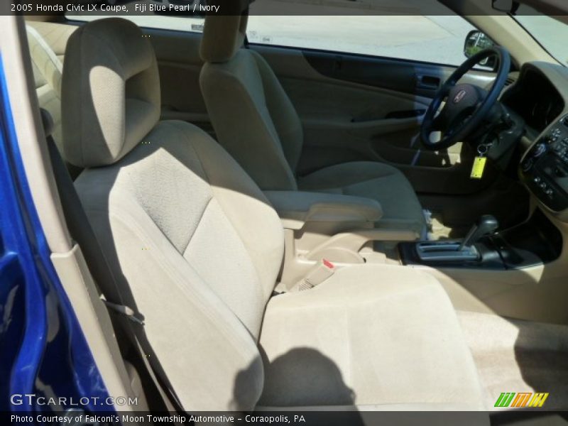 Fiji Blue Pearl / Ivory 2005 Honda Civic LX Coupe