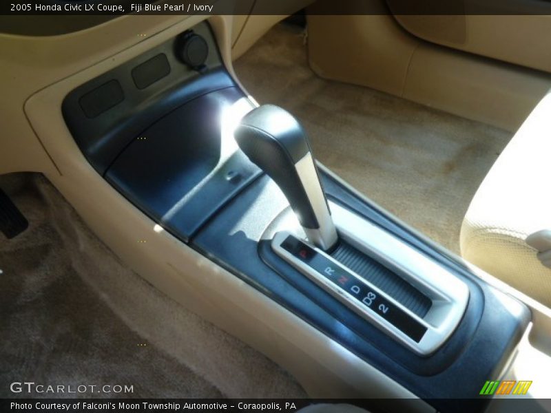 Fiji Blue Pearl / Ivory 2005 Honda Civic LX Coupe