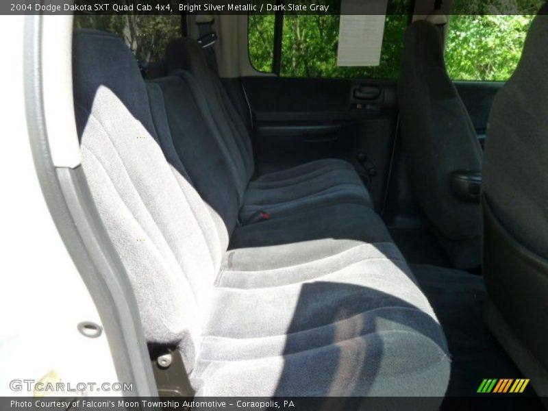 Bright Silver Metallic / Dark Slate Gray 2004 Dodge Dakota SXT Quad Cab 4x4