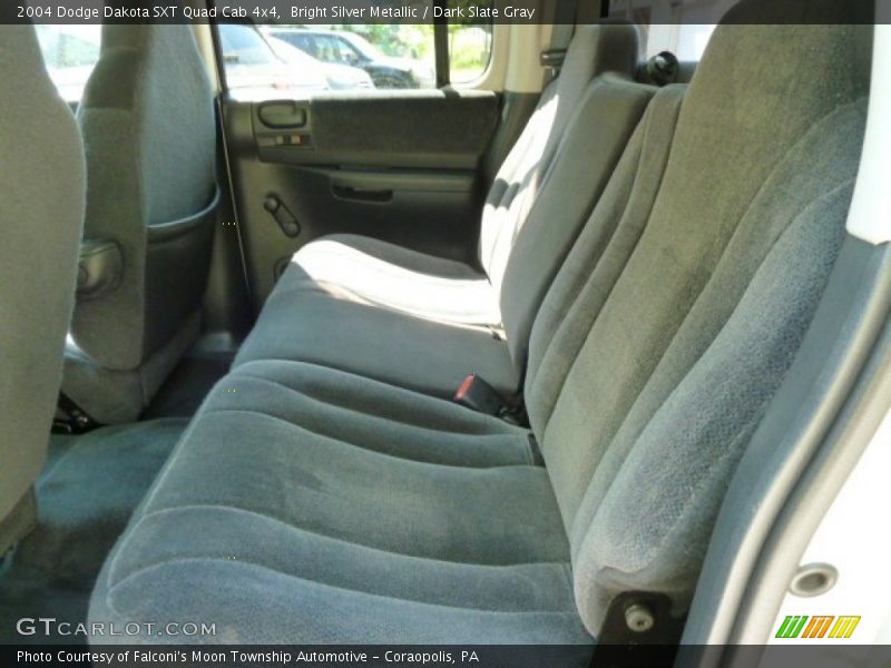 Bright Silver Metallic / Dark Slate Gray 2004 Dodge Dakota SXT Quad Cab 4x4