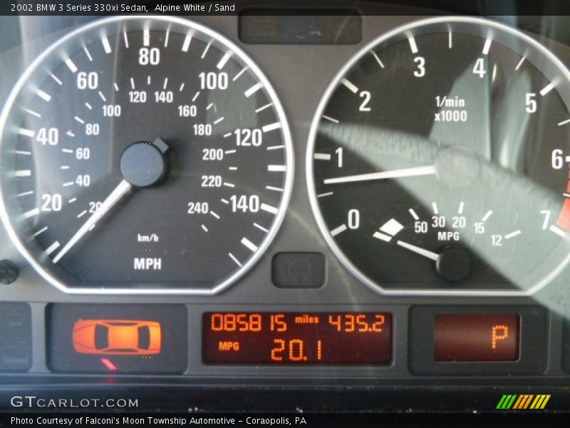 Alpine White / Sand 2002 BMW 3 Series 330xi Sedan